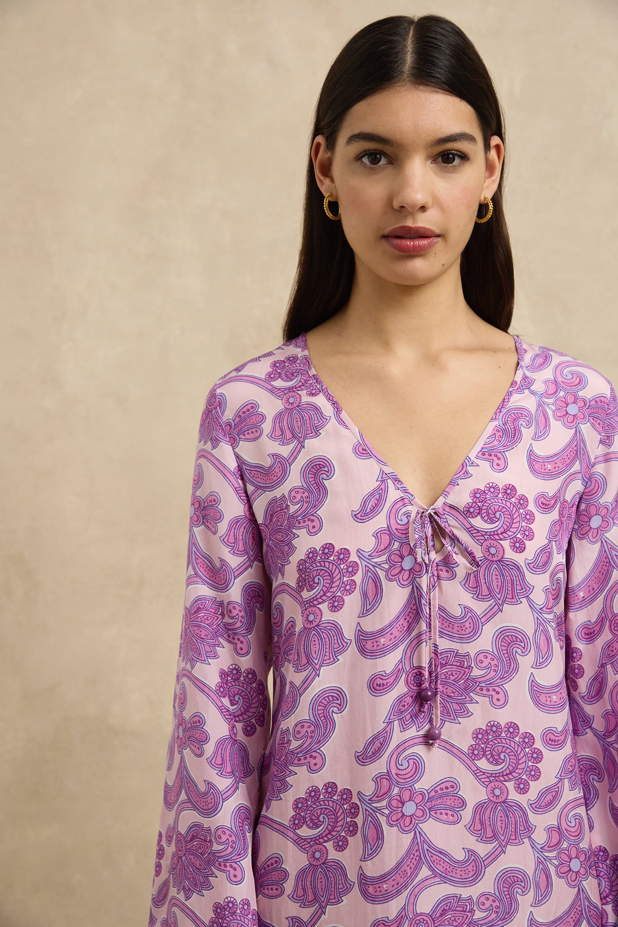 Kalinda Dress - Brocade Amethyst