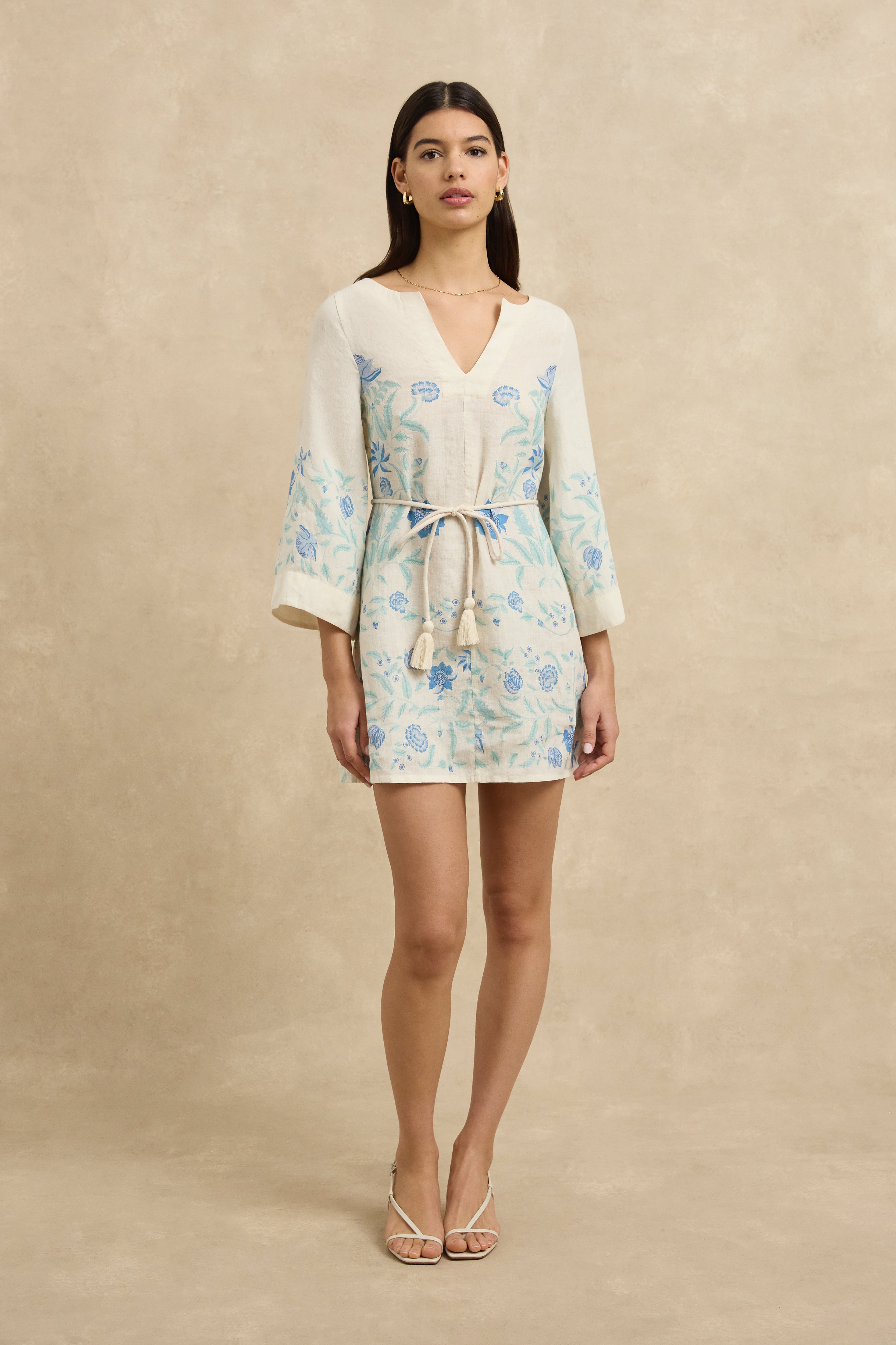 Nayah Kaftan - Shellflower Ivory