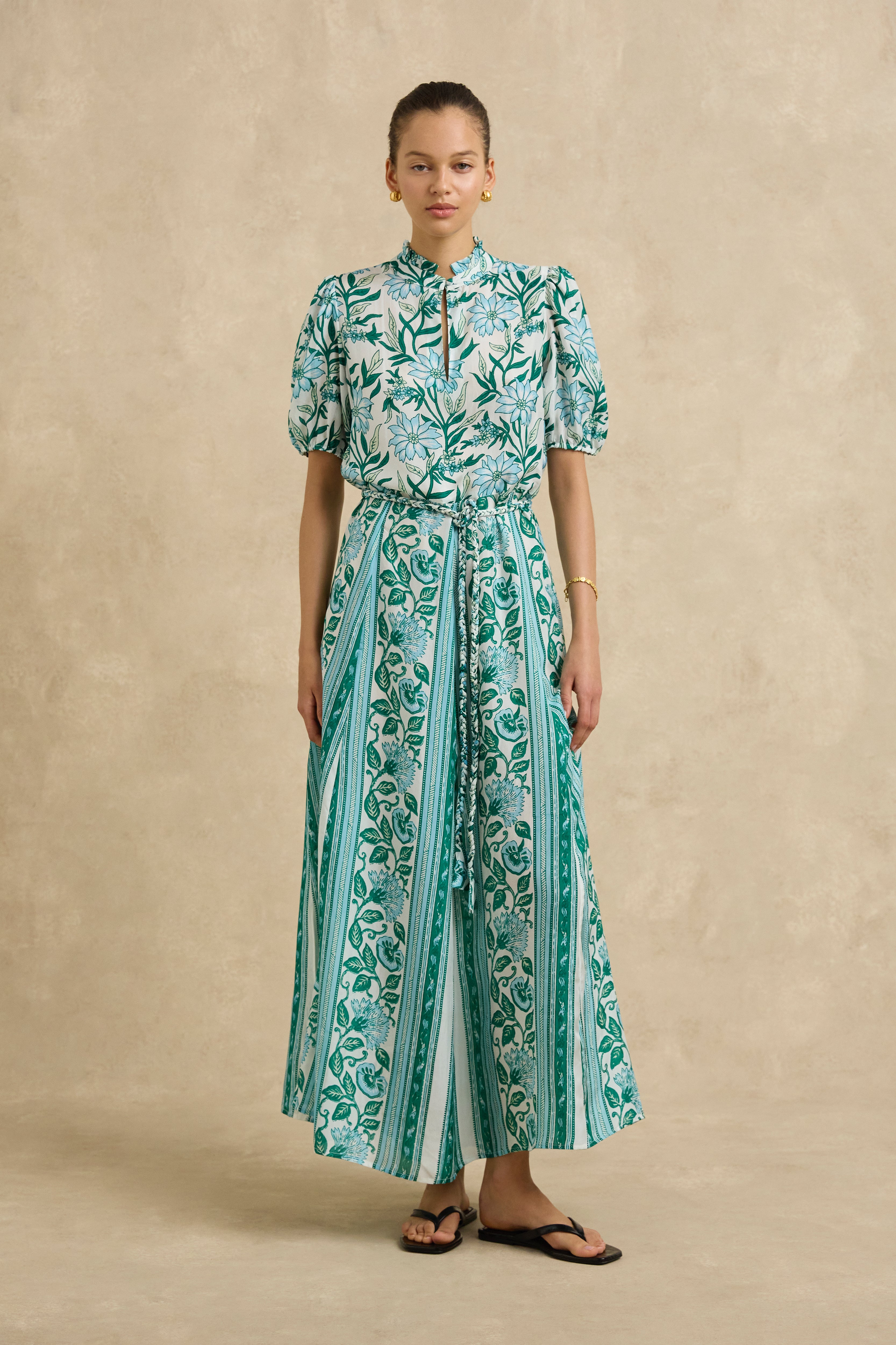 Oceanus Dress - Spring Daisy Light Blue